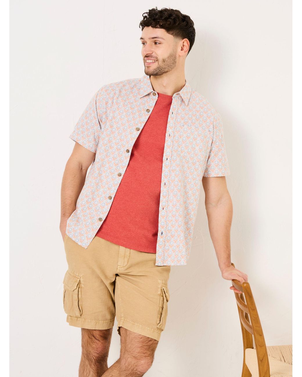 FatFace Multicolor Short Sleeve Shirt for men