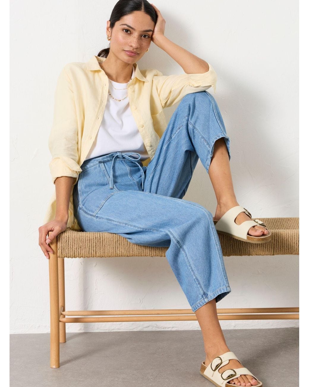 FatFace Blue Alev Tapered Trousers