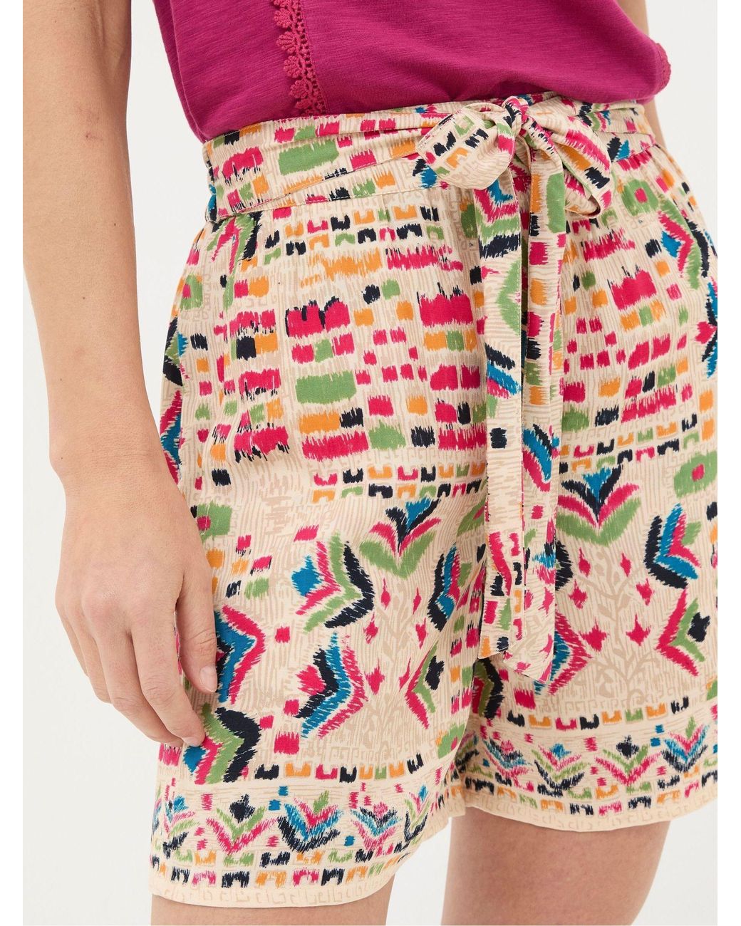 FatFace Pink Faye Trail Marks Shorts