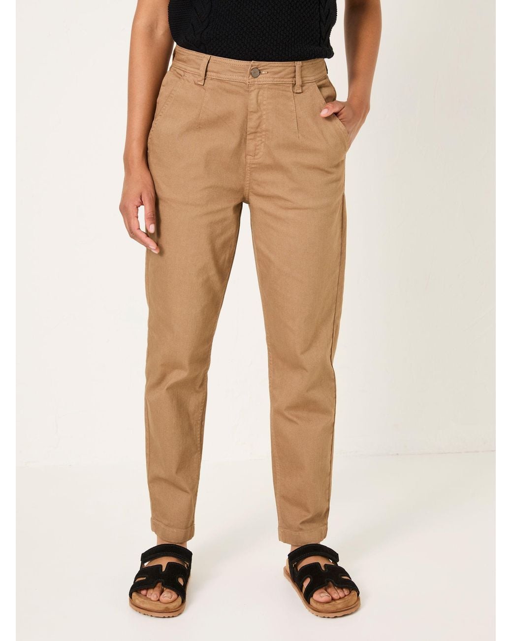 FatFace Natural Fatface Aspen Stone Chino Trousers