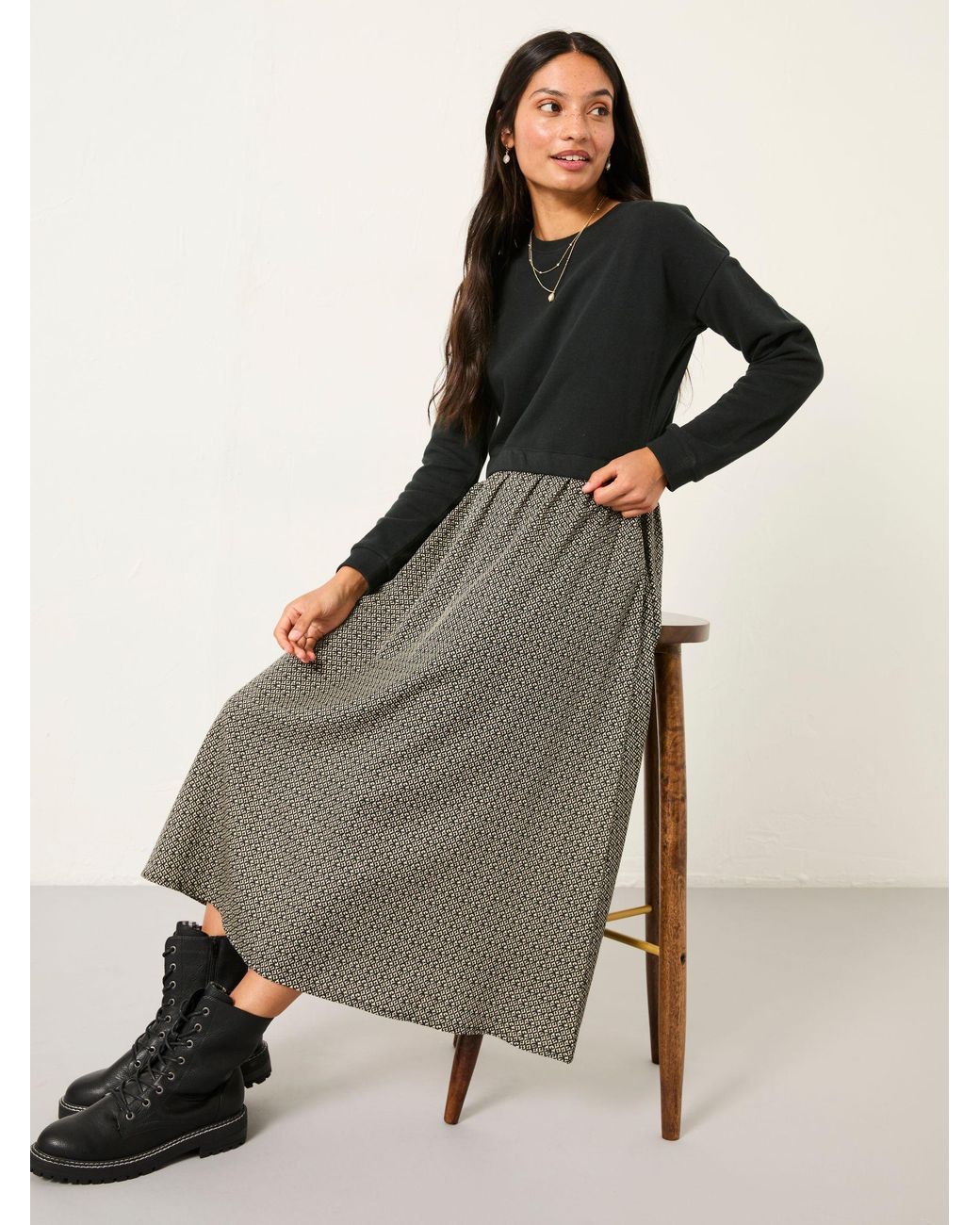FatFace Multicolor Nia Petite Midi Dress
