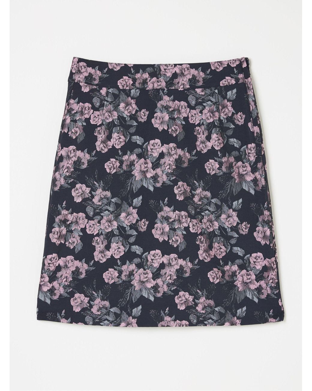 FatFace Brown Cally Jacquard Mini Skirt