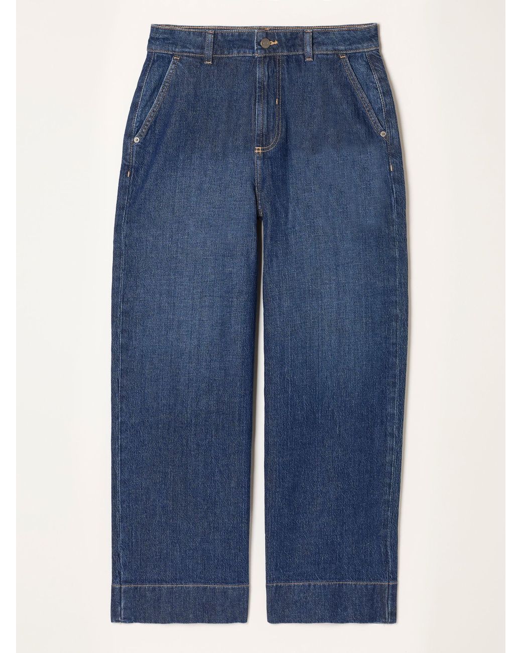 FatFace Blue Hove Wide Leg Jeans