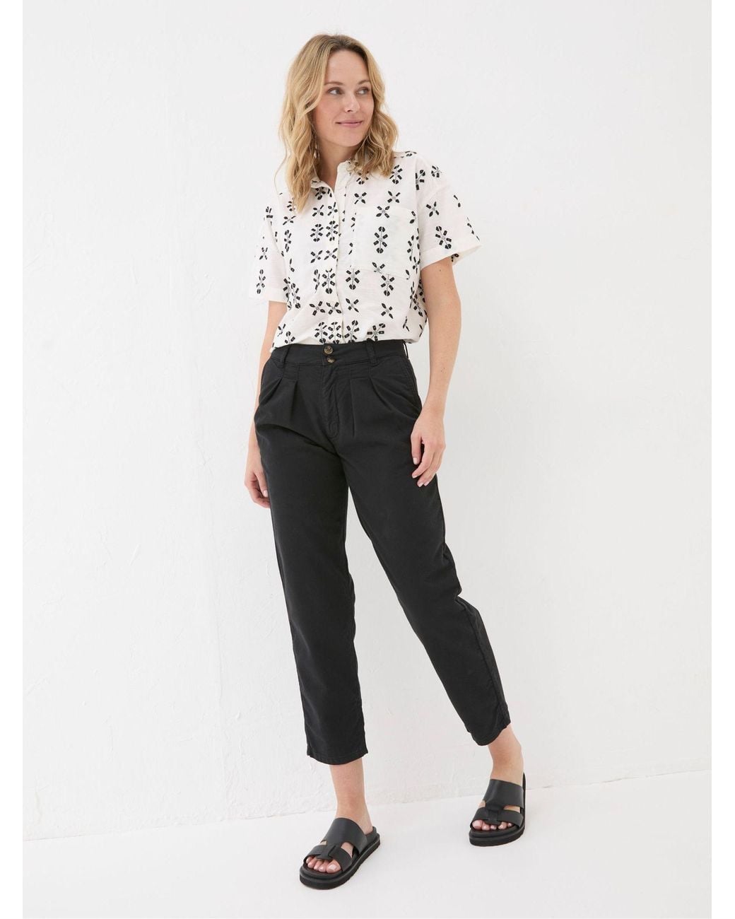 FatFace Black Neva Twill Chino Trouser