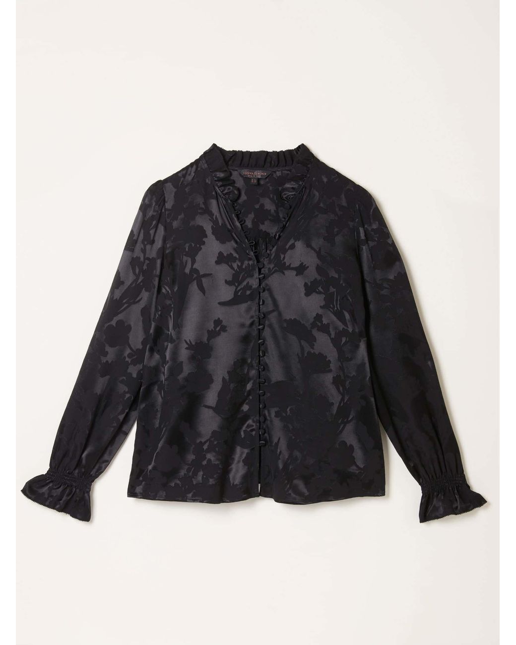FatFace Black Fatface Briar Jacquard Top