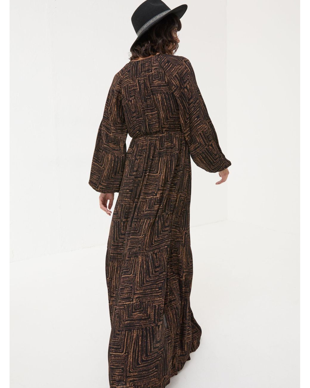 FatFace Brown Noelle Maxi Dress