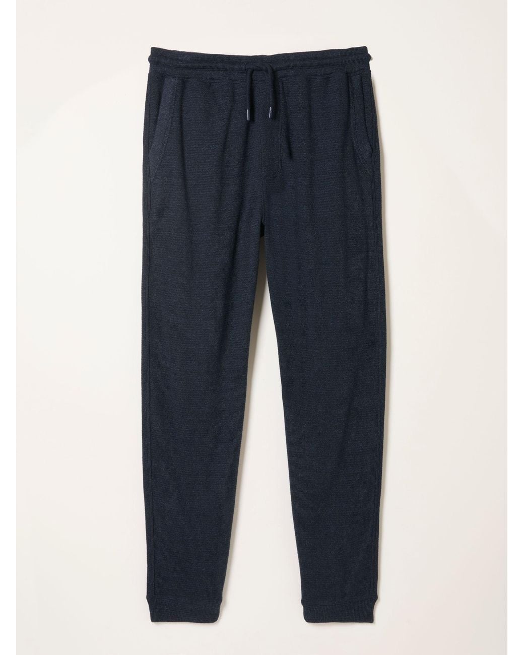FatFace Blue Textured Cuffed Loungepants for men