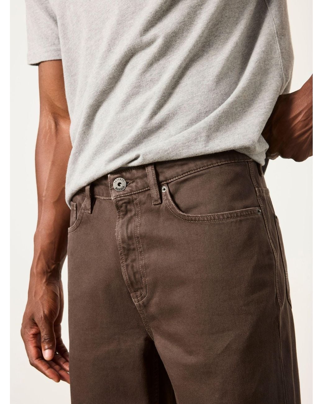 FatFace Brown Relaxed Straight Fit Jeans for men