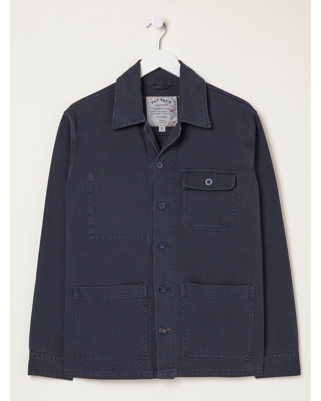 FatFace Blue Worker Jacket for men