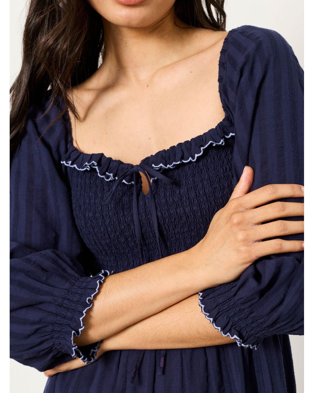 FatFace Blue Fatface Amelie Midi Dress