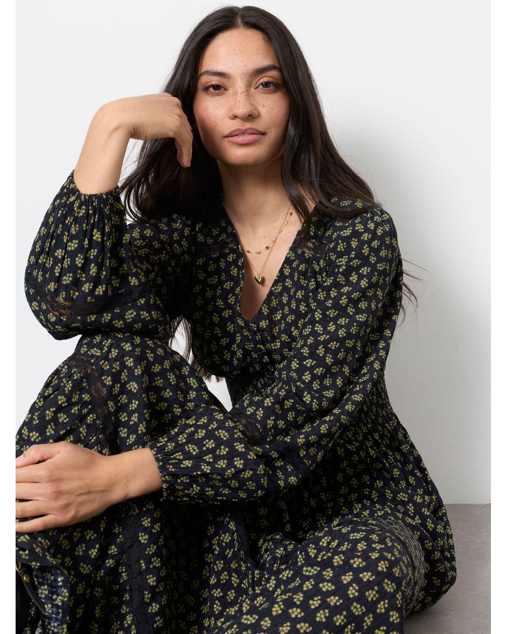 FatFace Multicolor Fatface Eden Petite Jacquard Dress
