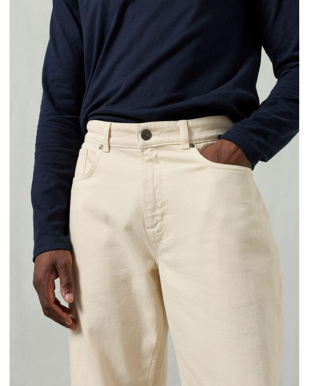 FatFace Natural Fatface Tapered Fit Jeans for men