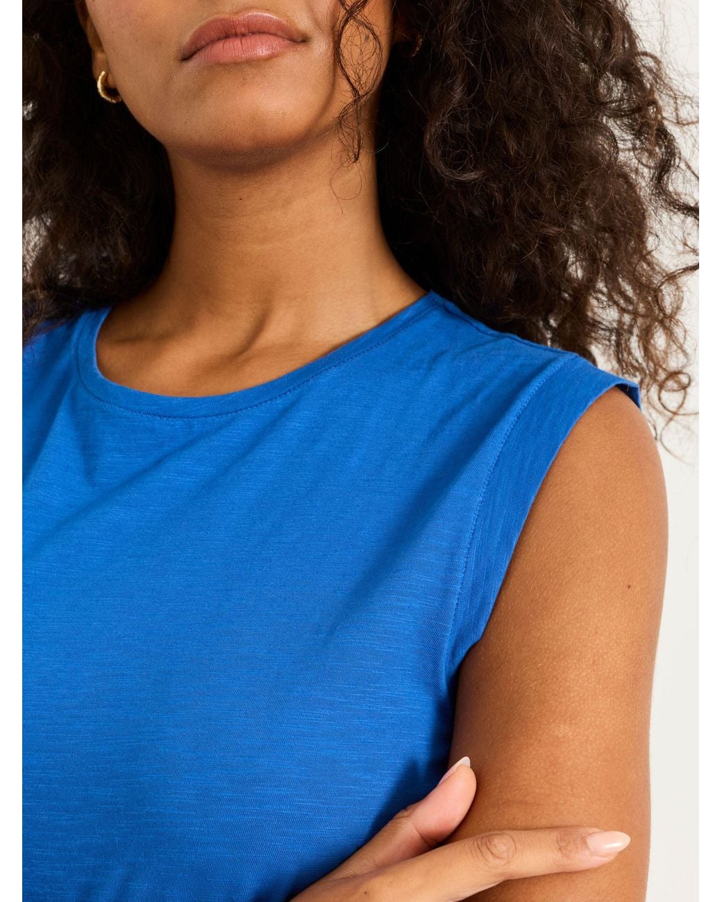 FatFace Blue Tia Jersey Tank