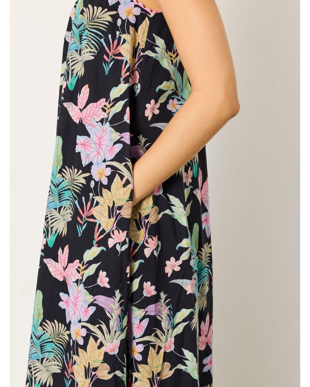 FatFace Multicolor Bea Petite Tassel Tie Strap Maxi Dress