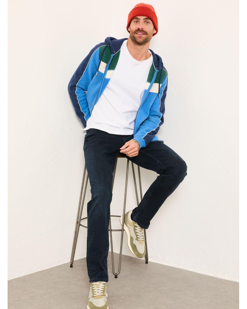 FatFace Blue Slim Fit Jeans for men