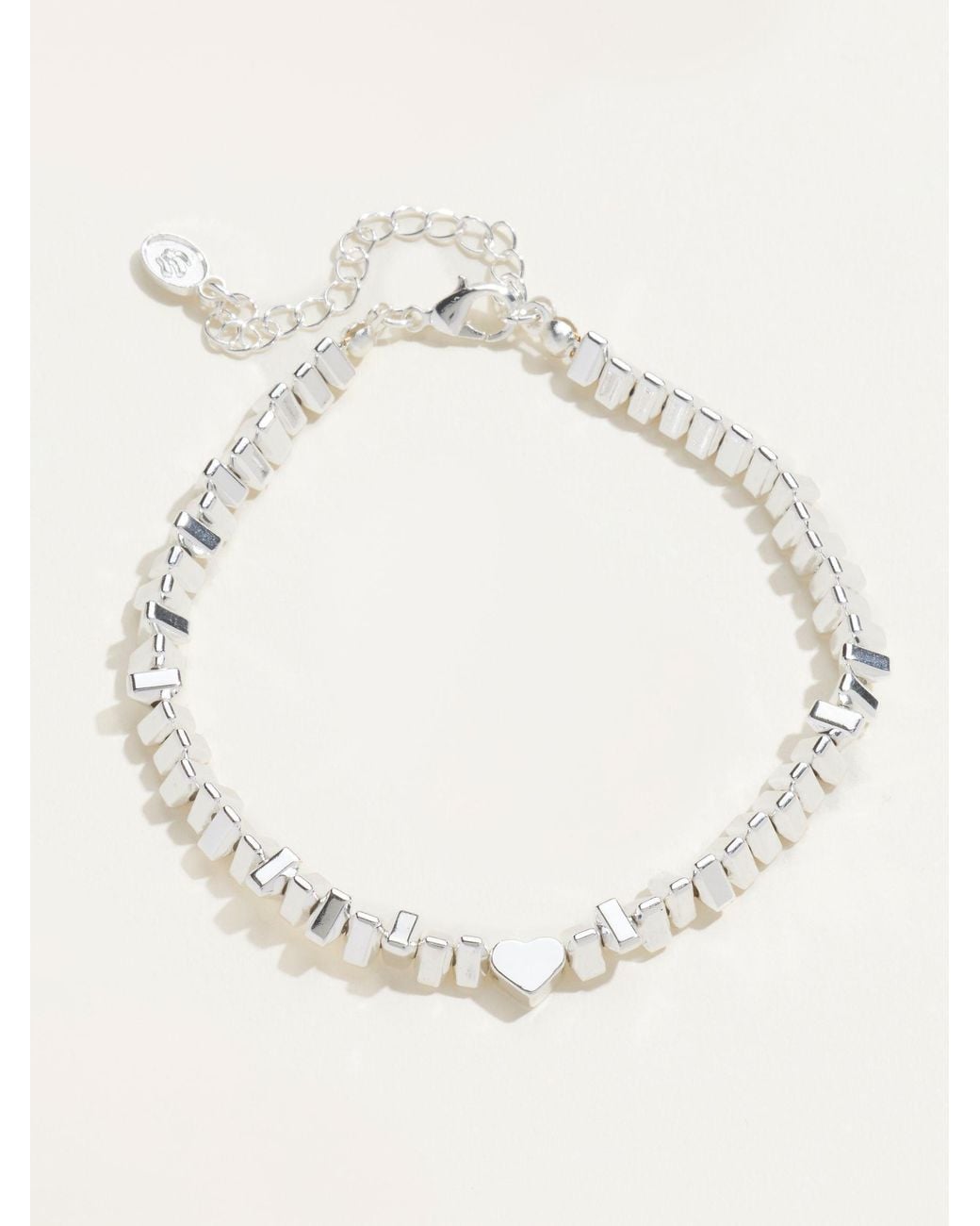 FatFace Natural Fatface Tone Heart Bracelet