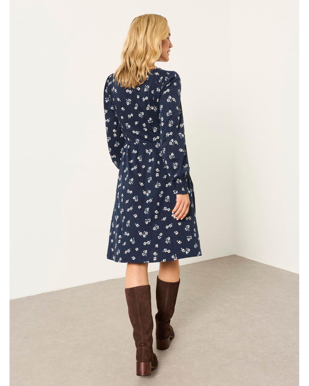 FatFace Blue Sophie Petite Jersey Dress