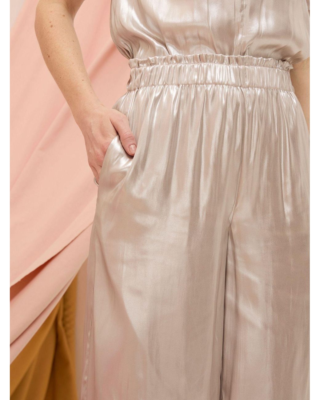 FatFace Natural Yvette Wide Leg Trousers