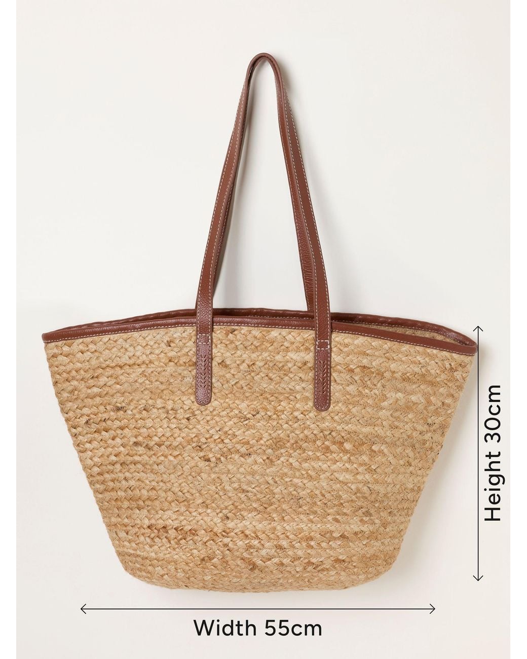FatFace Natural Raffia Tote Bag