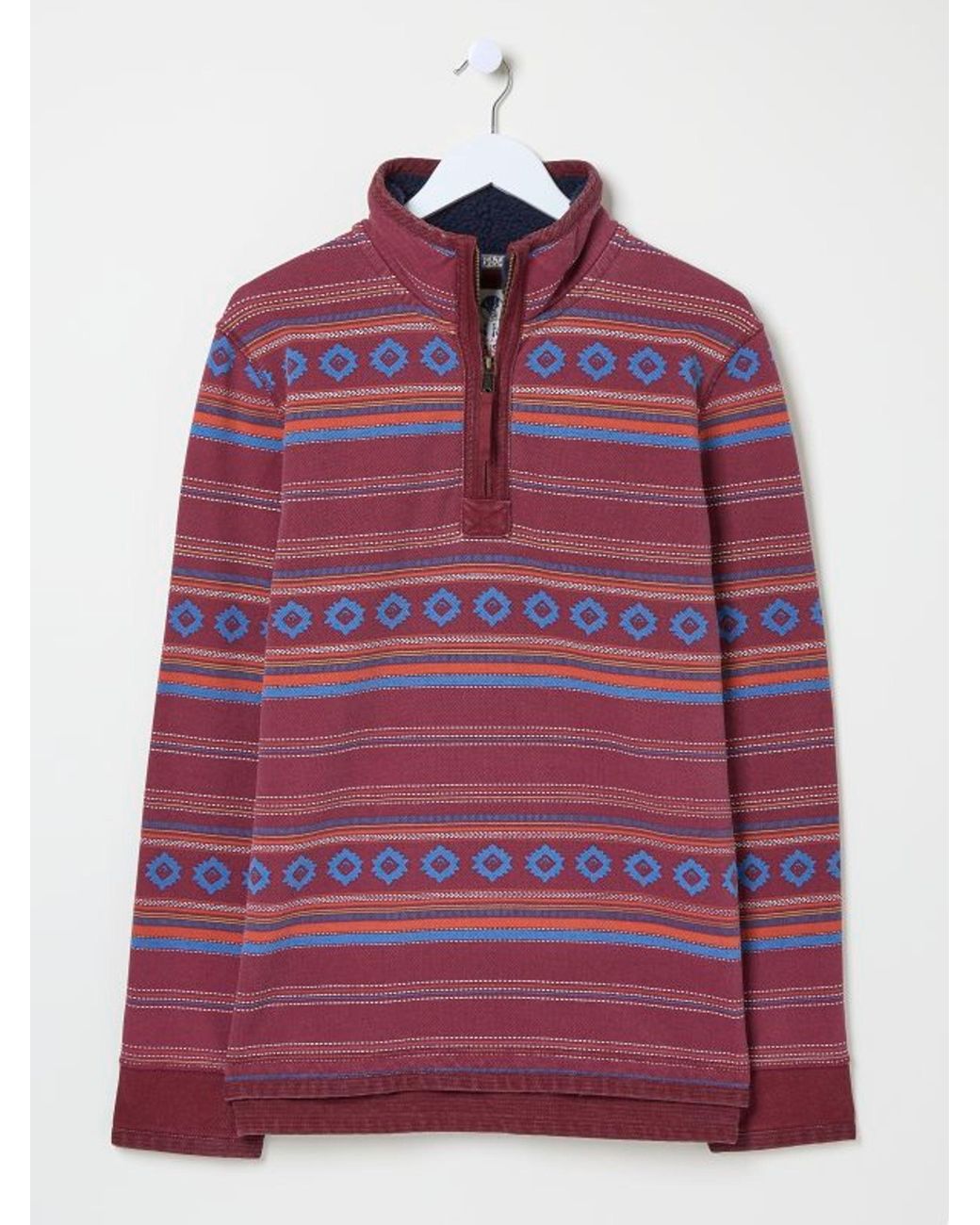FatFace Pink Airlie Pattern Sweatshirt for men