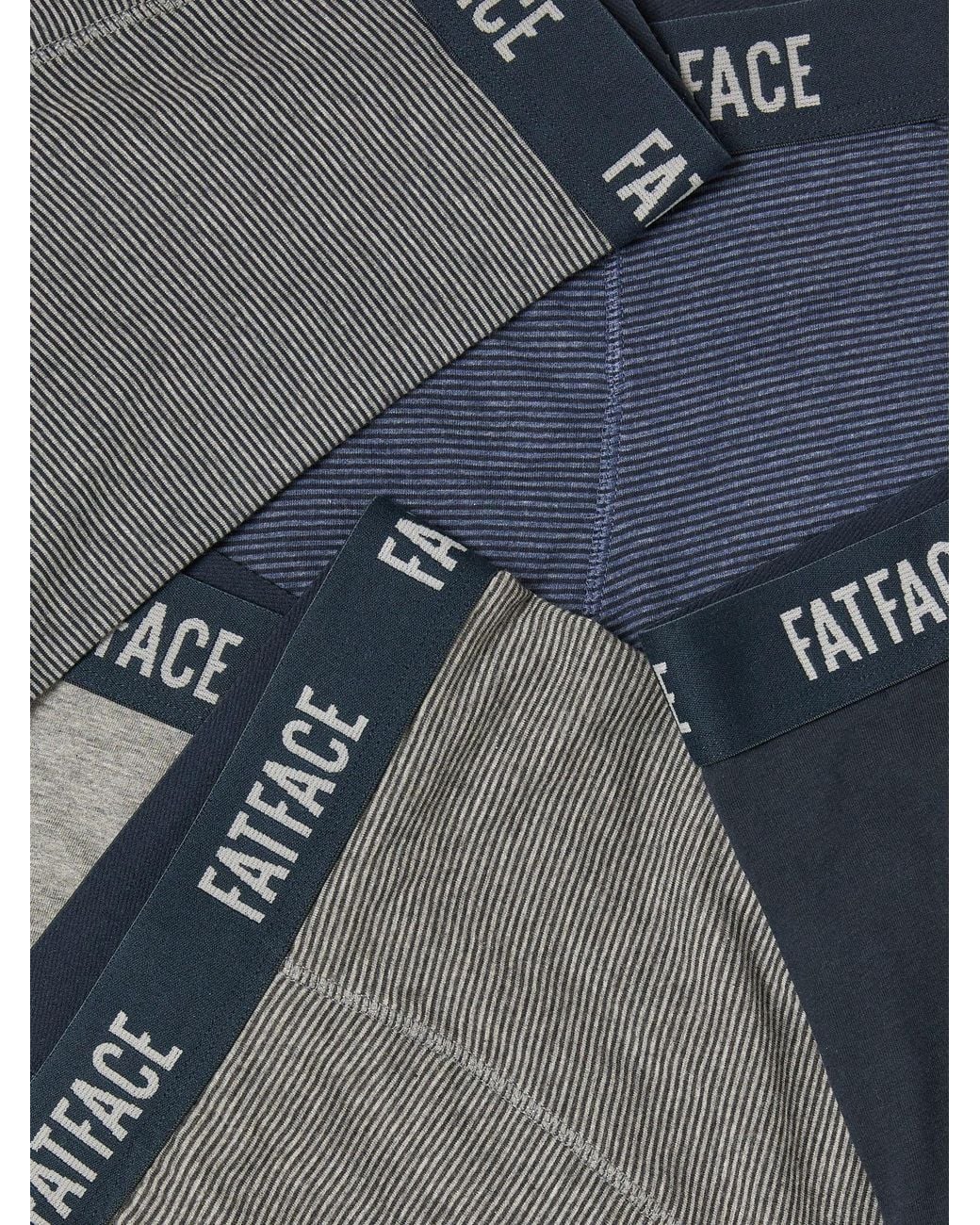 FatFace Blue Classic Boxers 5 Pack for men