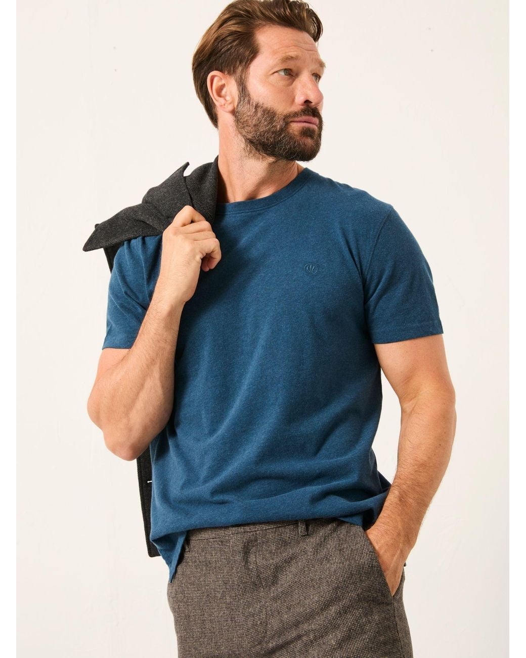 FatFace Blue Lulworth Short Sleeve T-Shirt for men