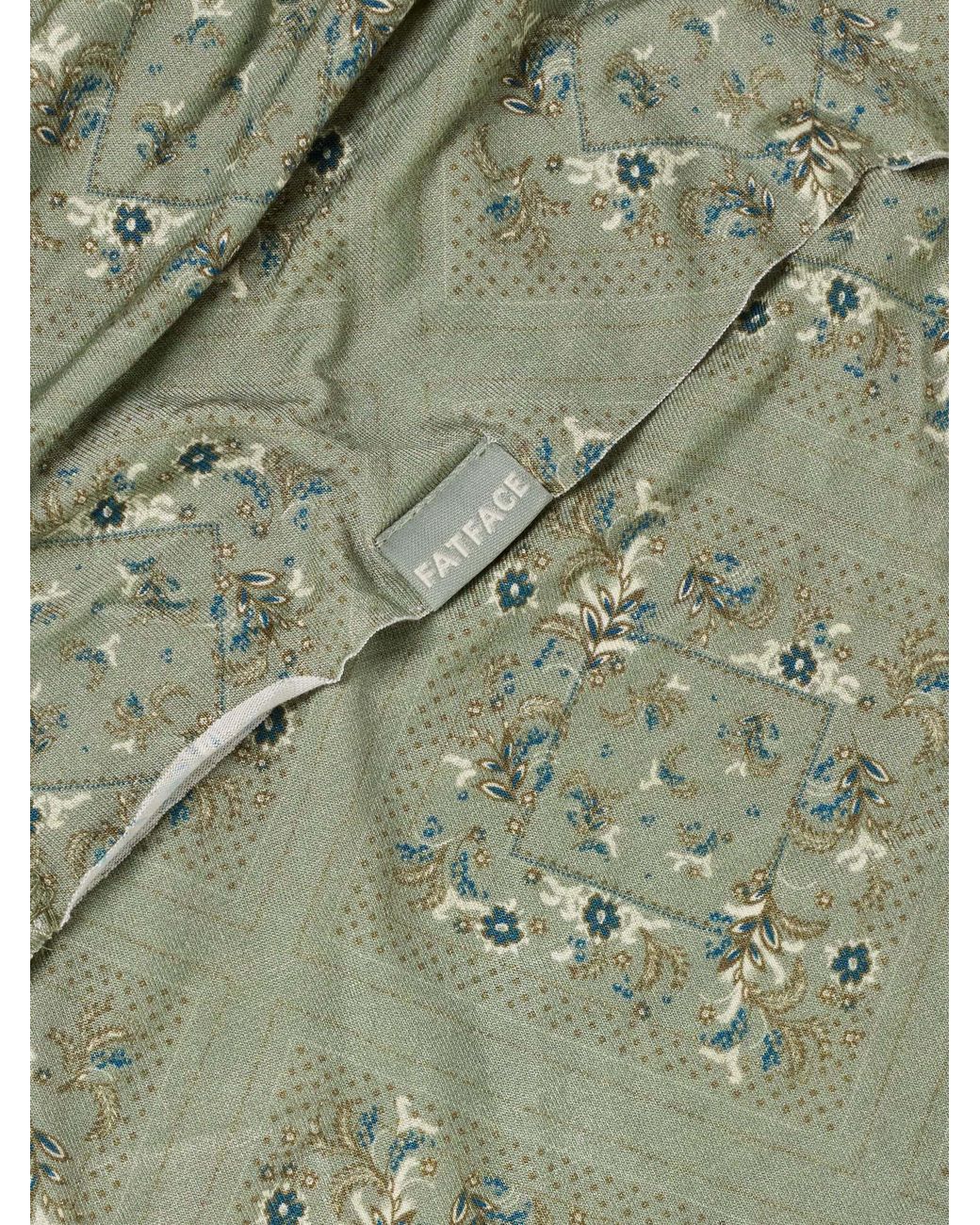 FatFace Green Fatface Bandana Print Multi Snood