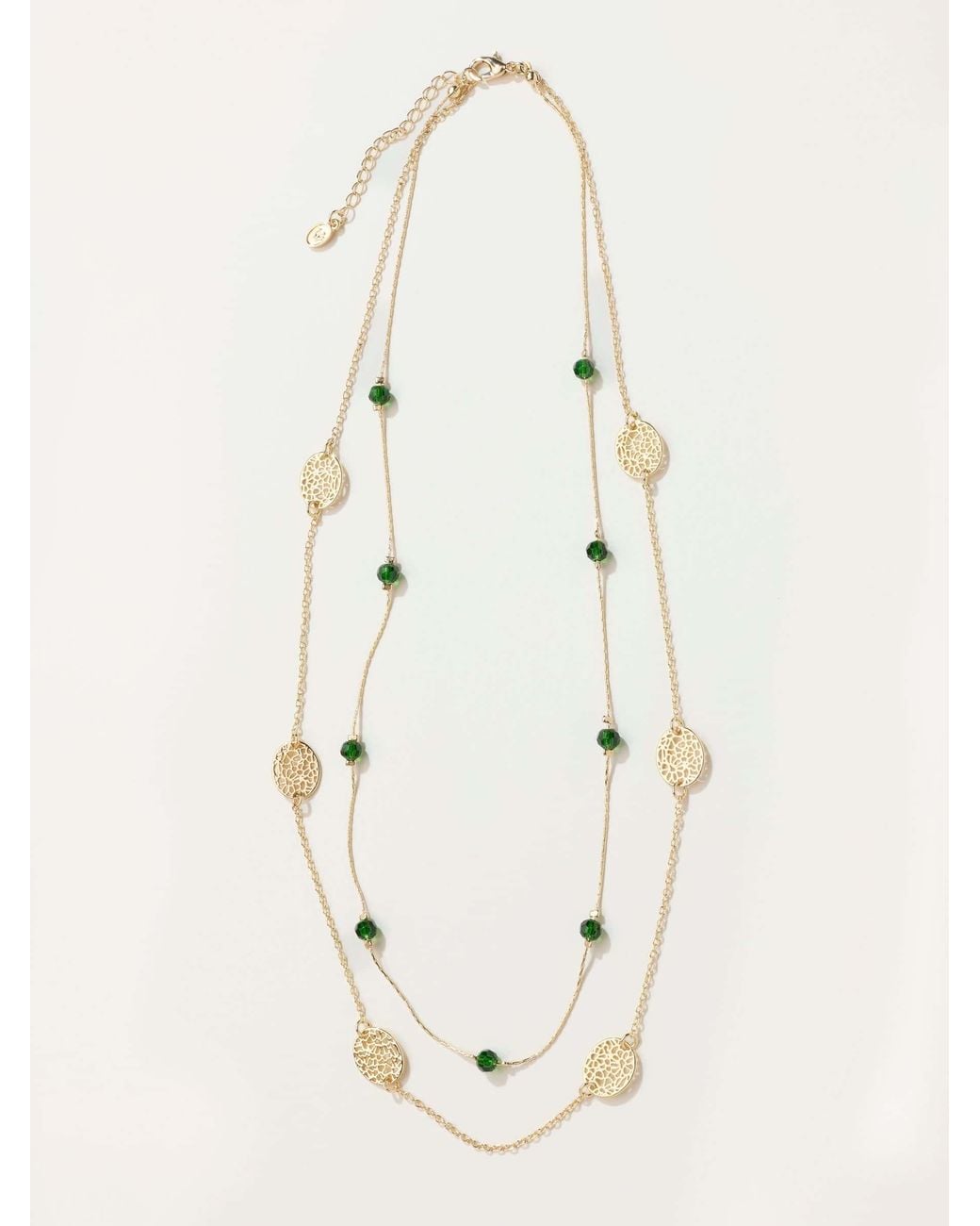 FatFace Natural Layered Filagree Necklace