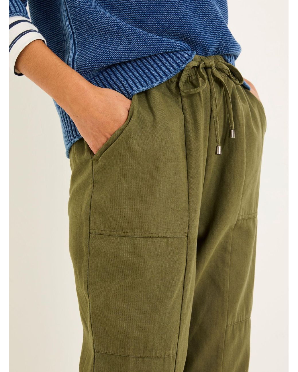 FatFace Green Hoyton Cargo Trousers