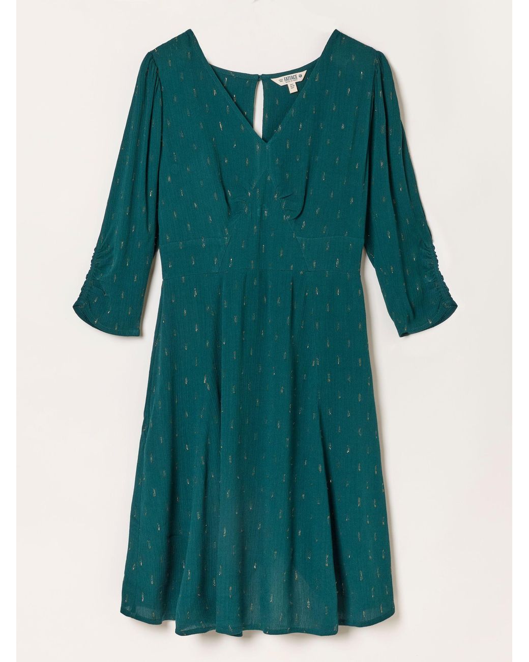 FatFace Blue Anya Petite Spot Dress