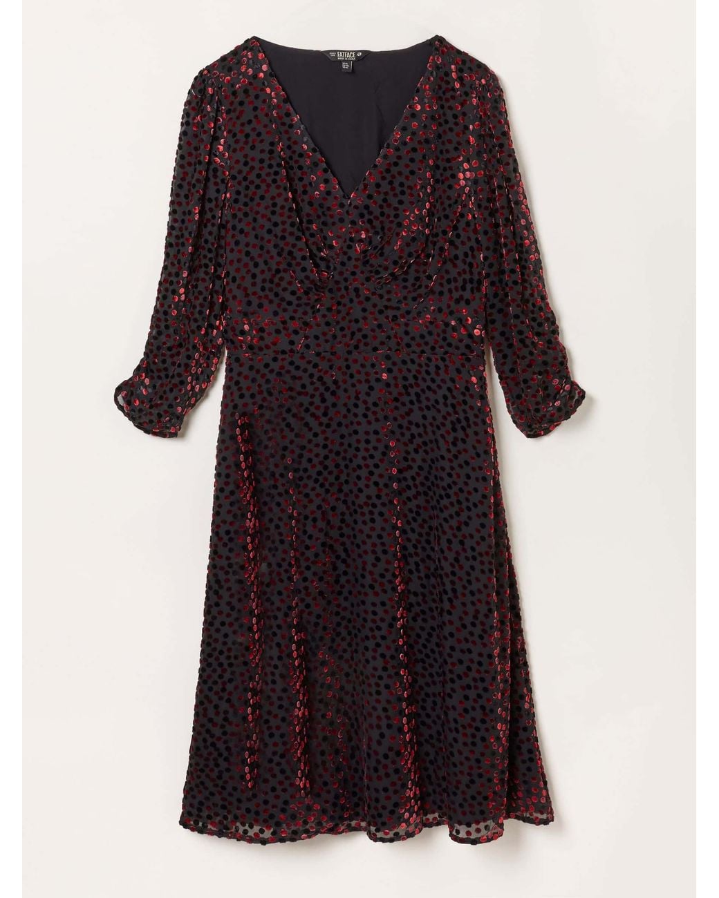 FatFace Black Anya Spot Dress