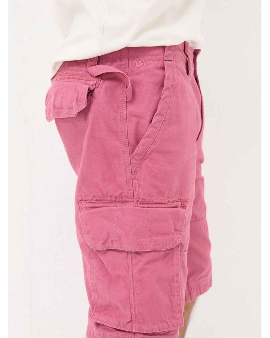 FatFace Pink Breakyard Cargo Shorts for men