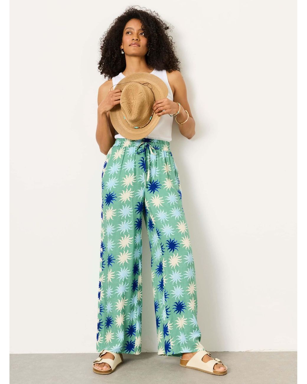 FatFace Blue Melissa Palazzo Trousers
