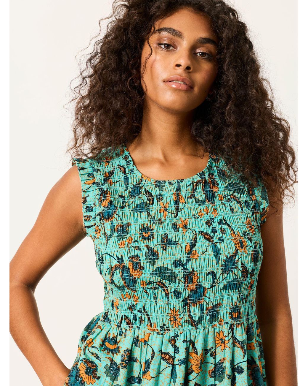 FatFace Blue Anais Petite Maxi Dress