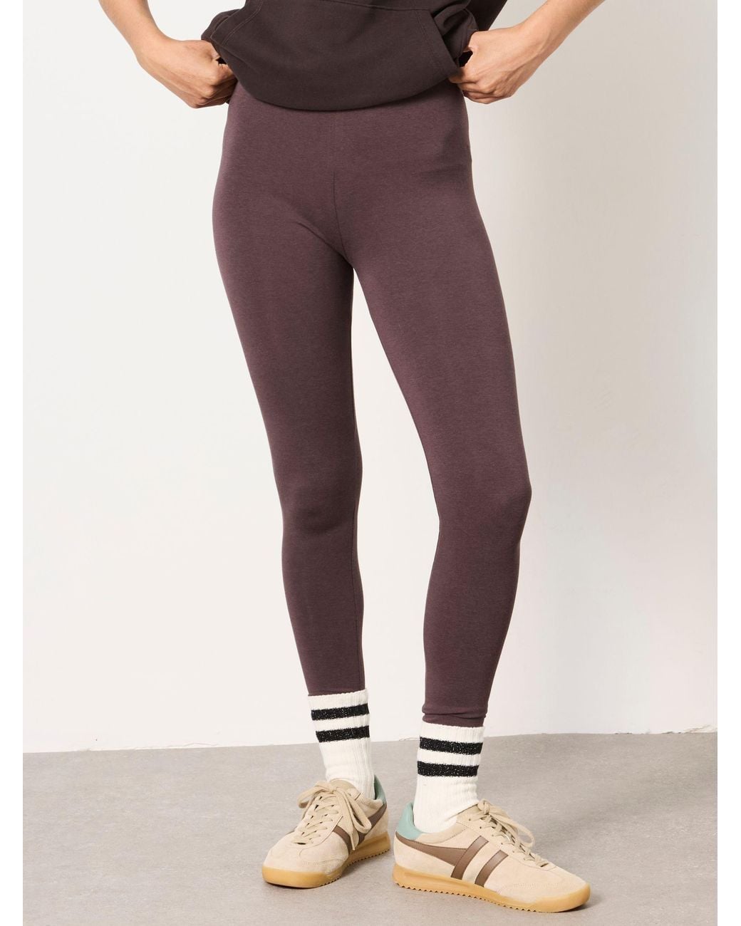 FatFace Brown Meribel Plain Leggings