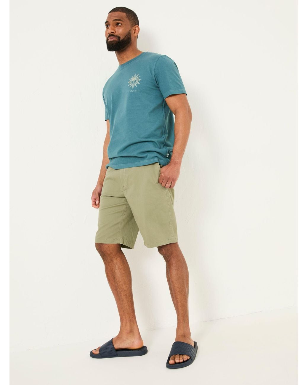 FatFace Green Mawes Chino Shorts for men