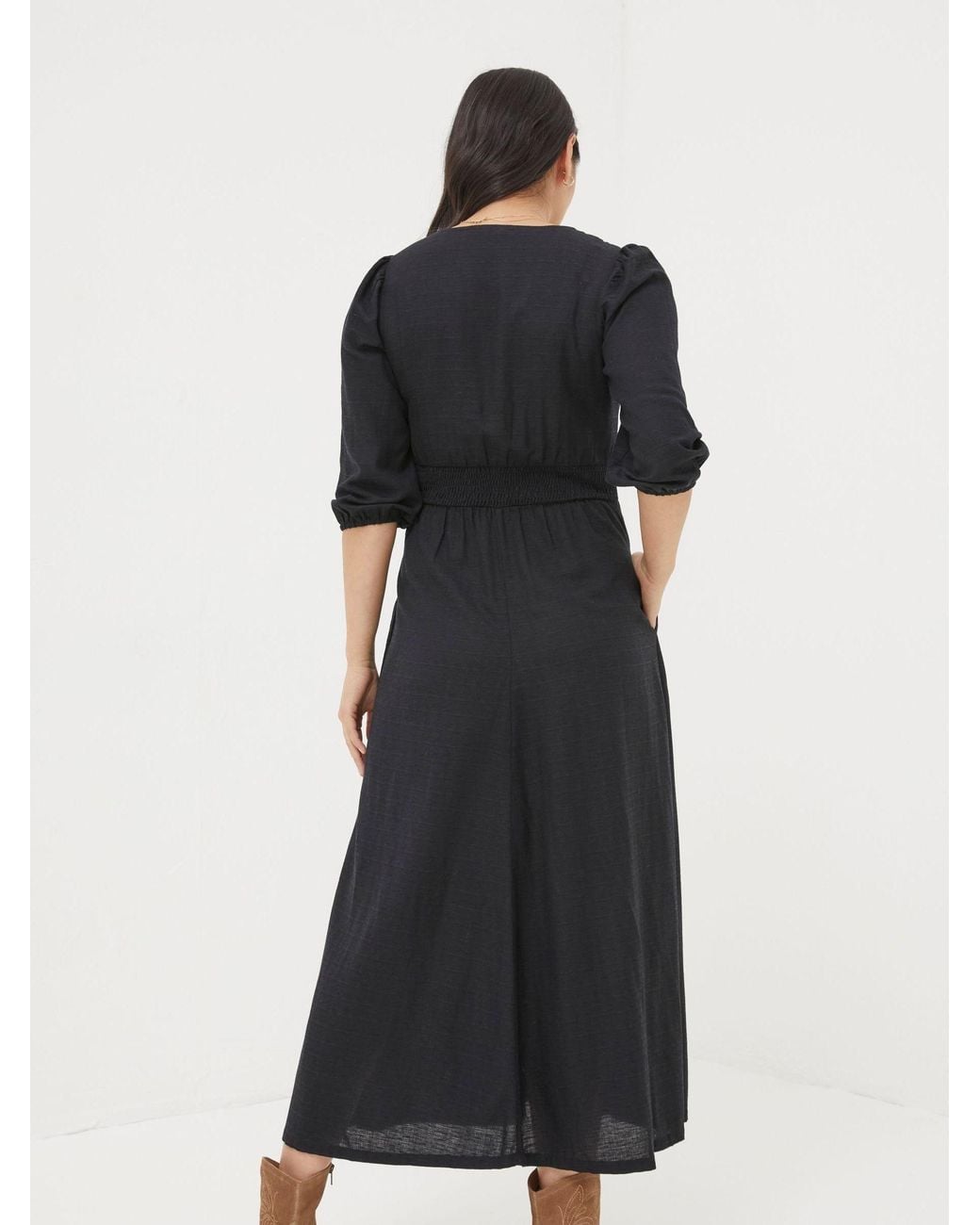 FatFace Green Rene Midi Dress