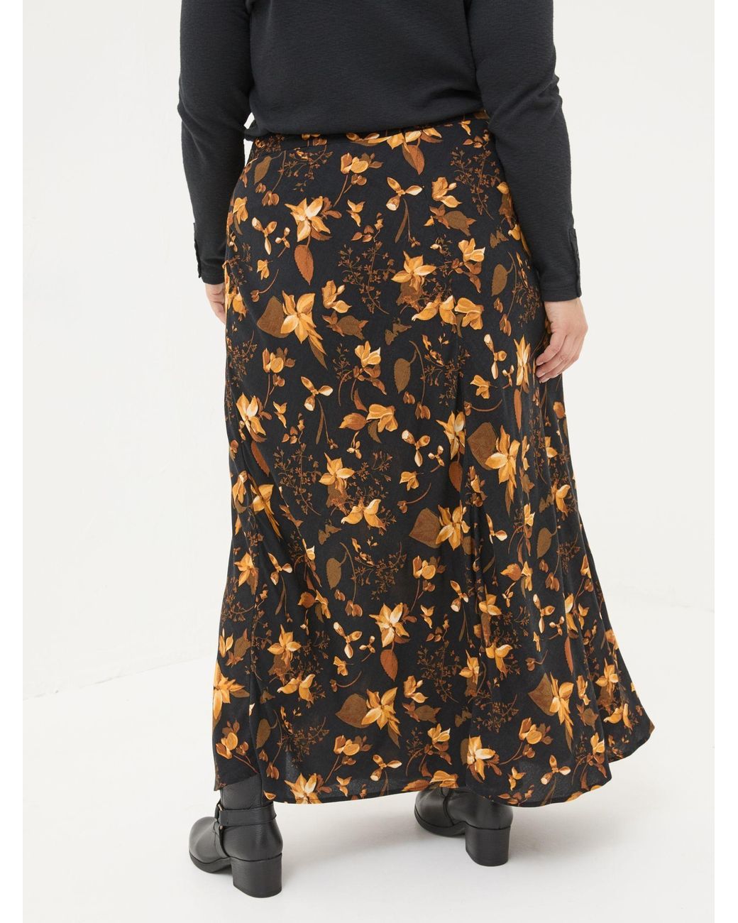 FatFace White Willa Floral Skirt
