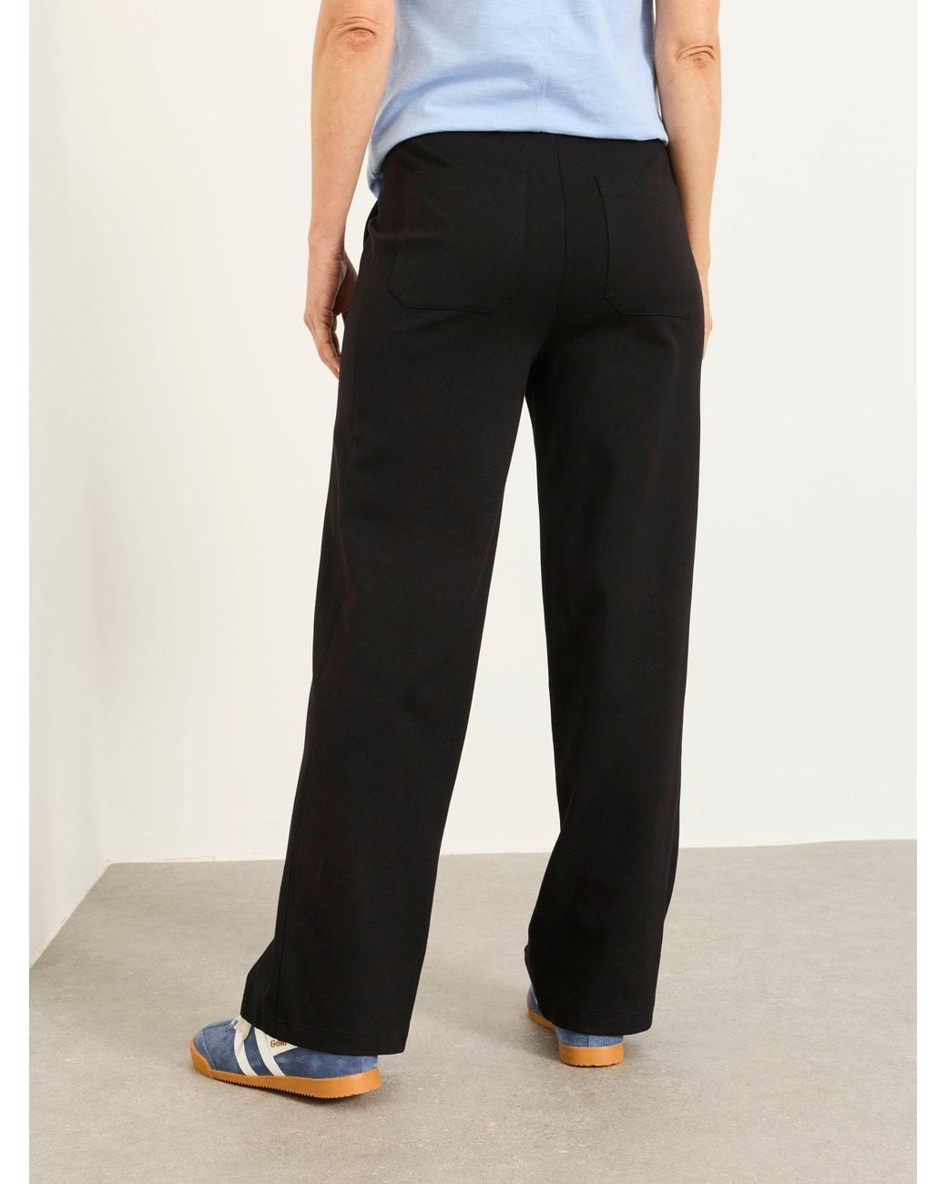 FatFace Black Ely Petite Ponte Trousers