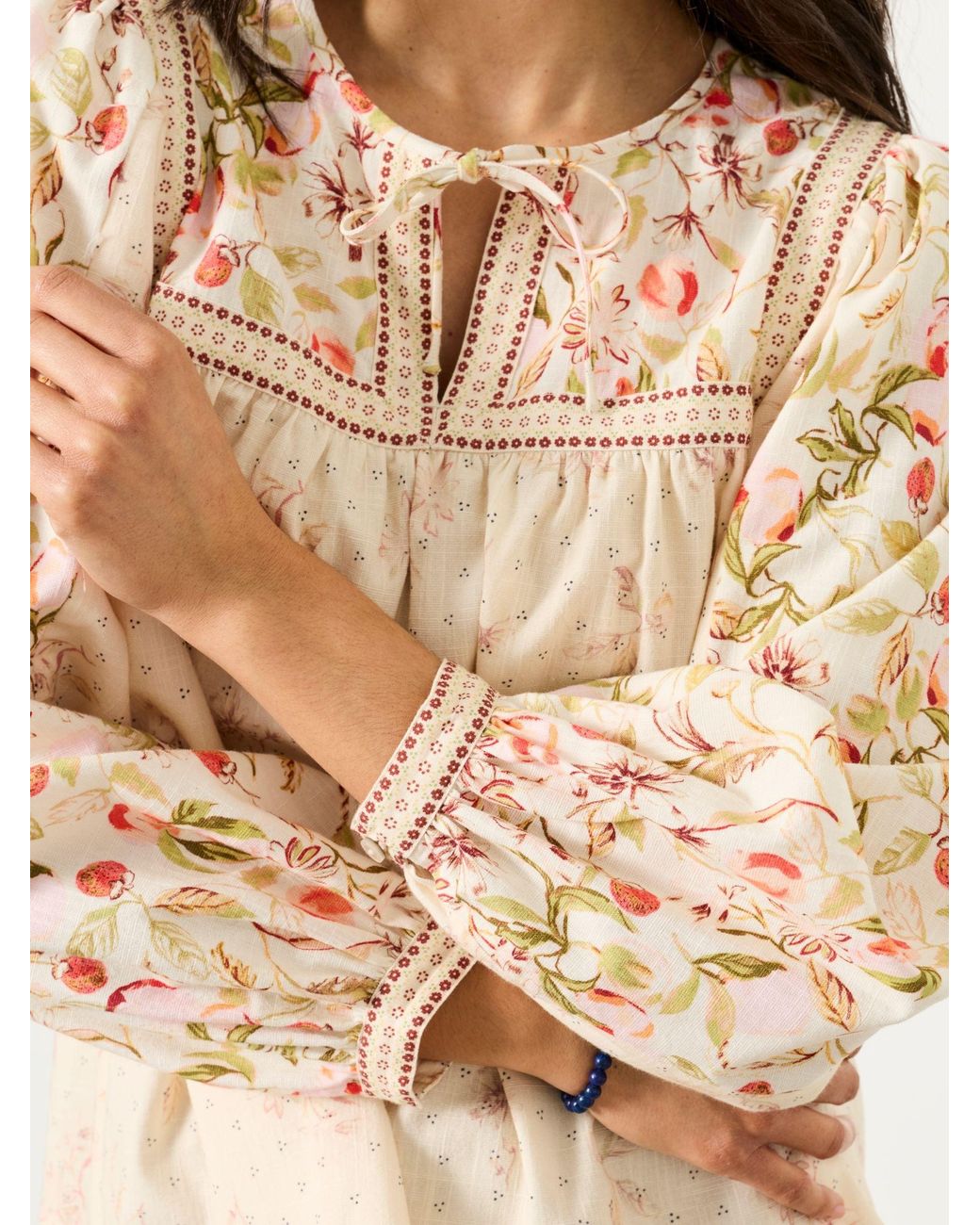FatFace Natural Tandy Petite Blouse