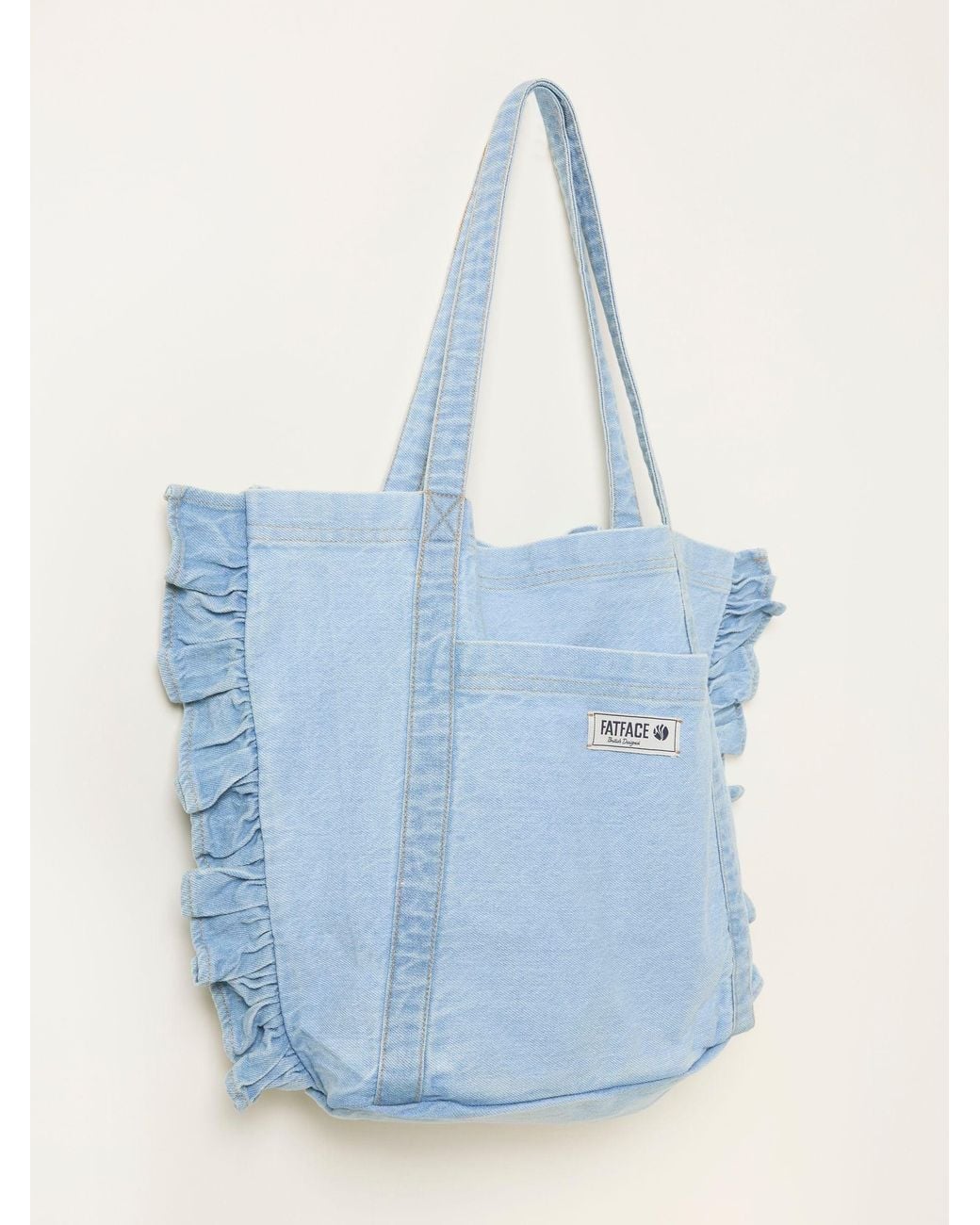 FatFace Blue Astrid Frill Tote