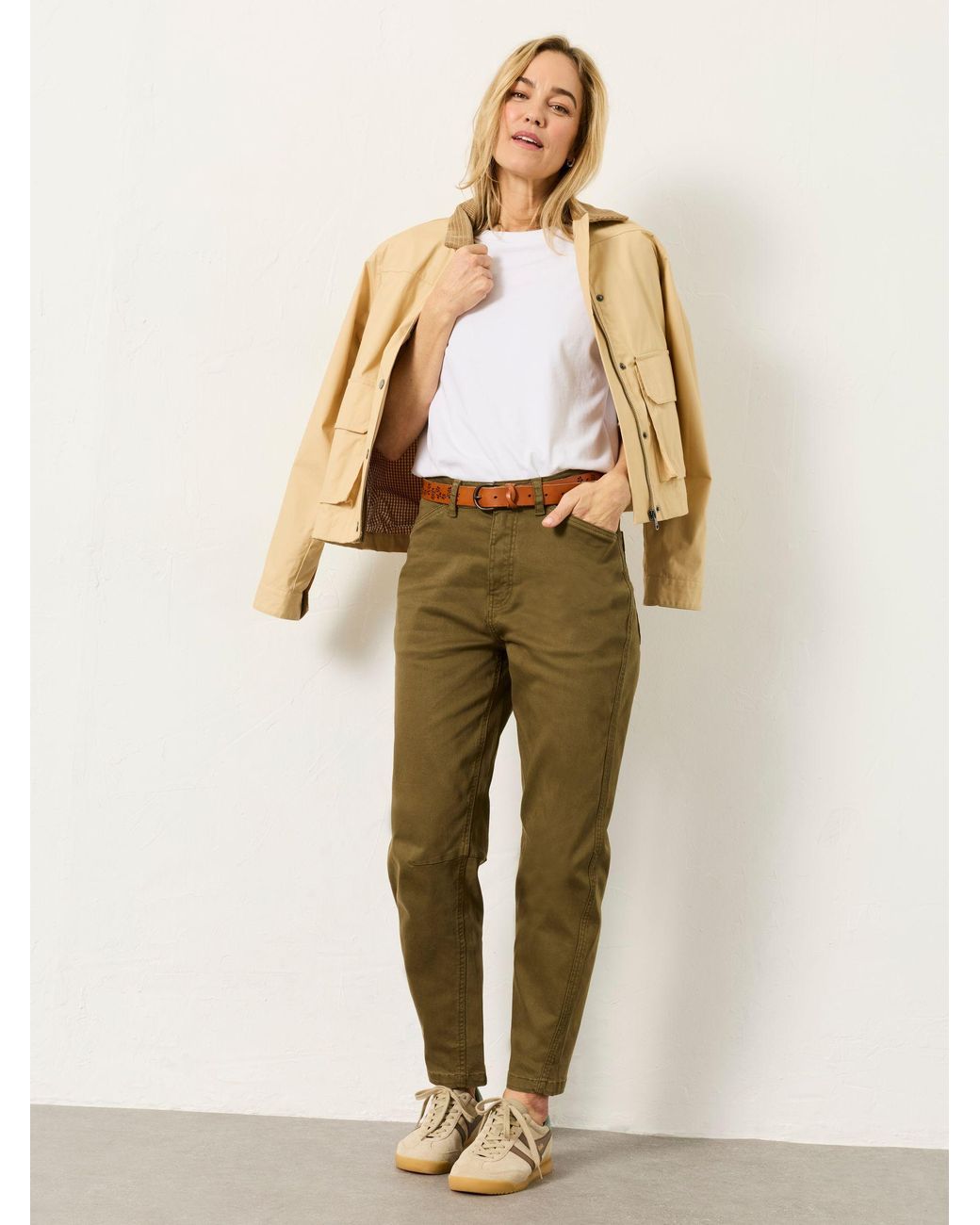 FatFace Natural Bella Tapered Chino Trouser