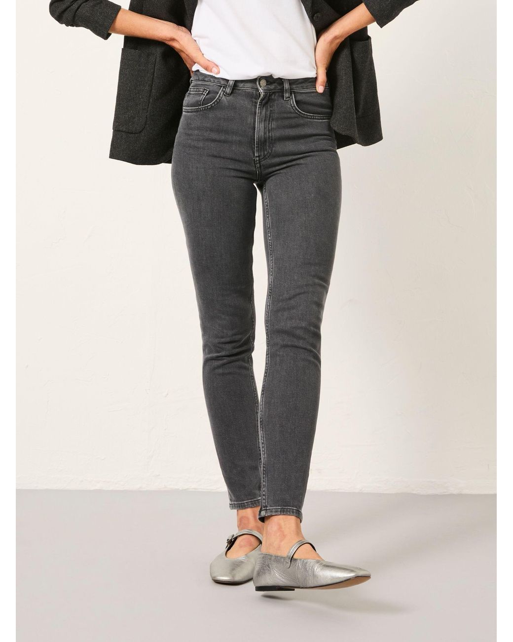 FatFace Black Sadie Slim Leg Jean