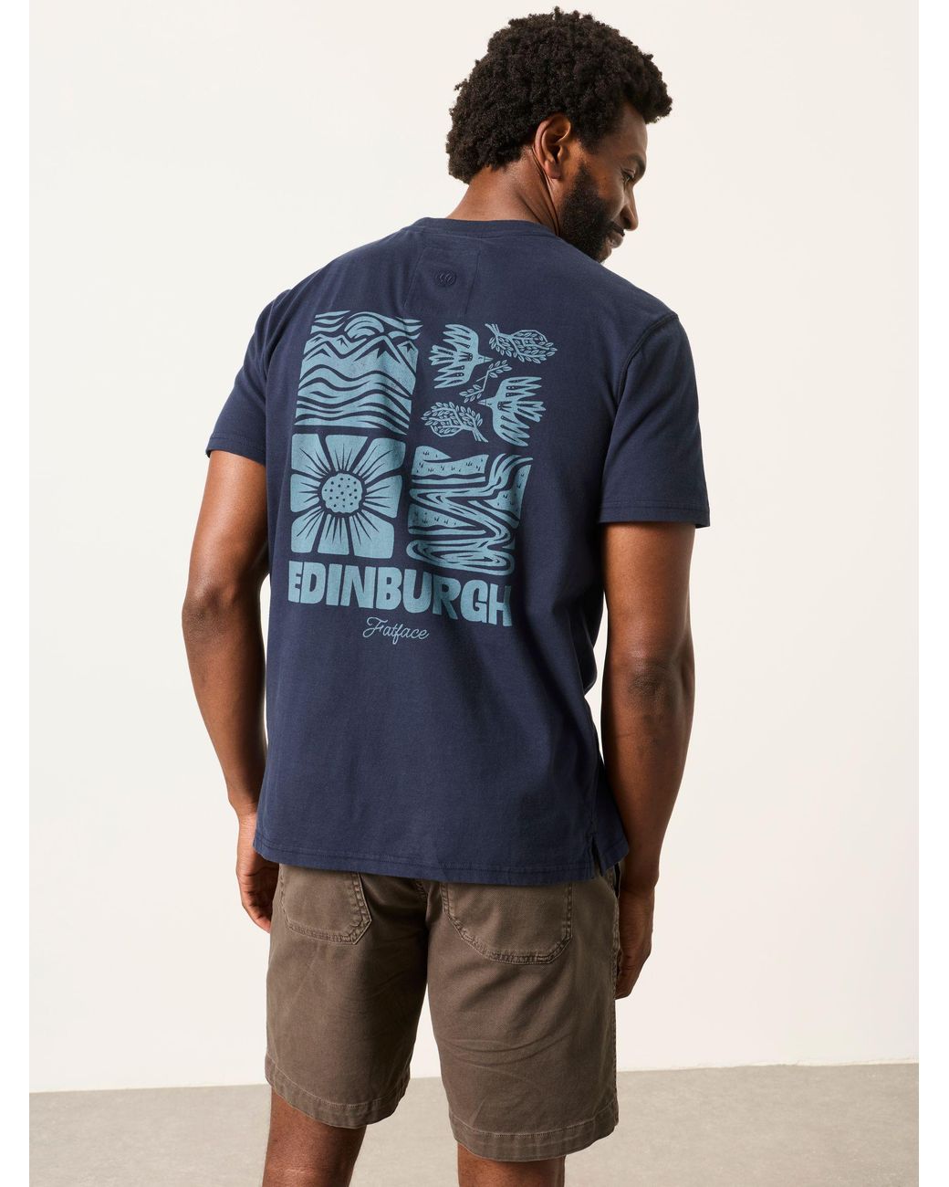 FatFace Blue Graphic T-Shirt for men