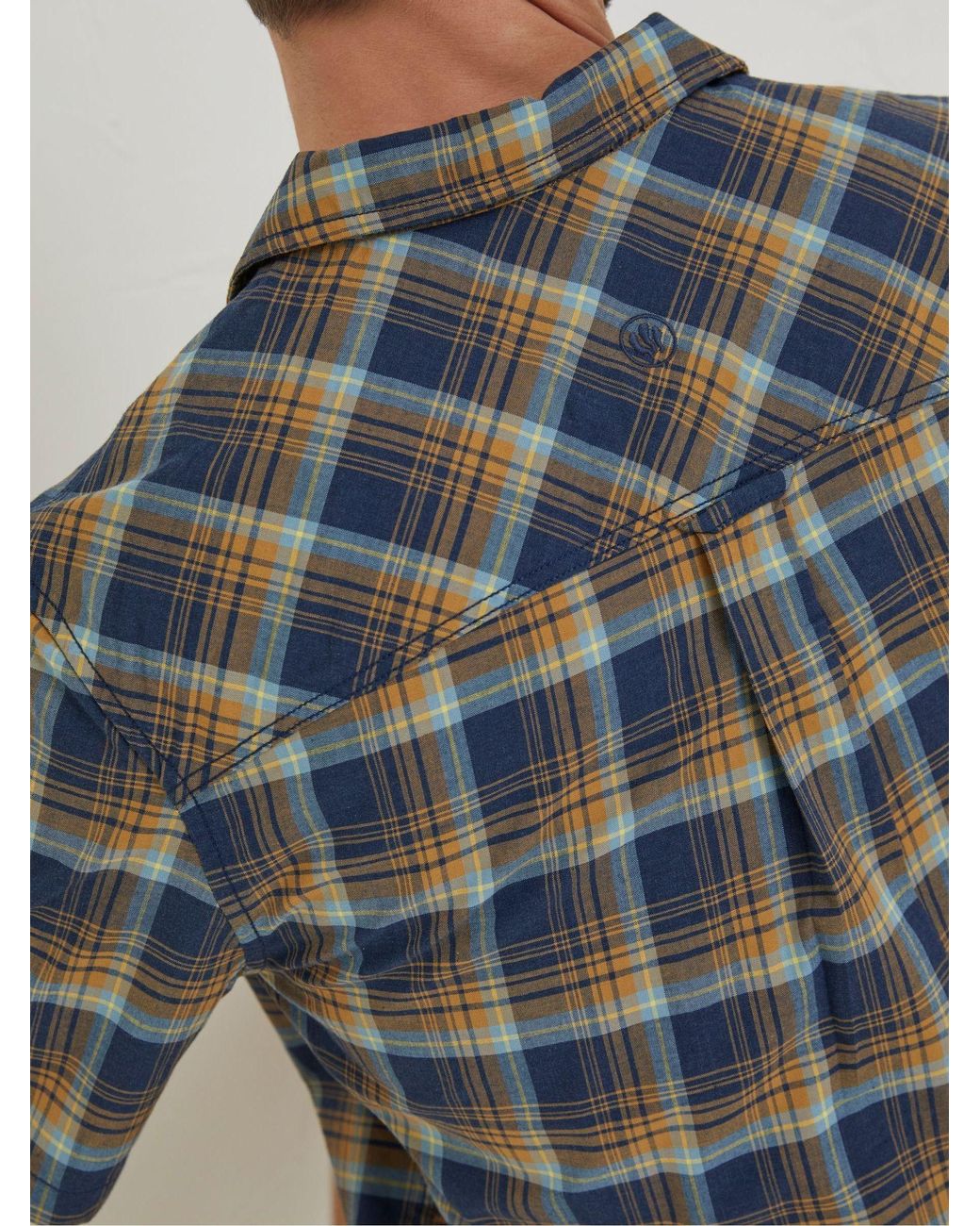 FatFace Gray Kilcoy Check Shirt for men