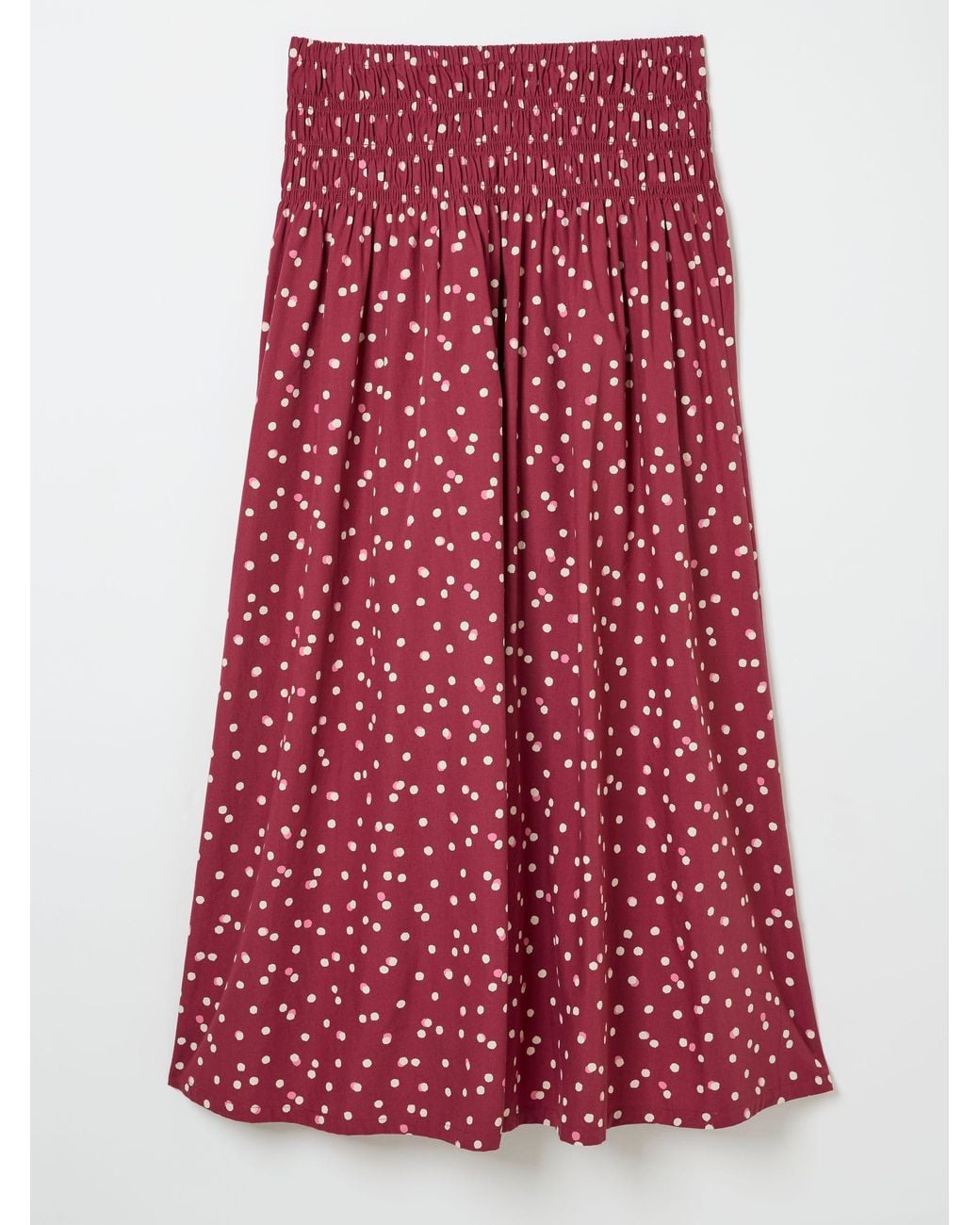 FatFace Red Mary Spot Skirt