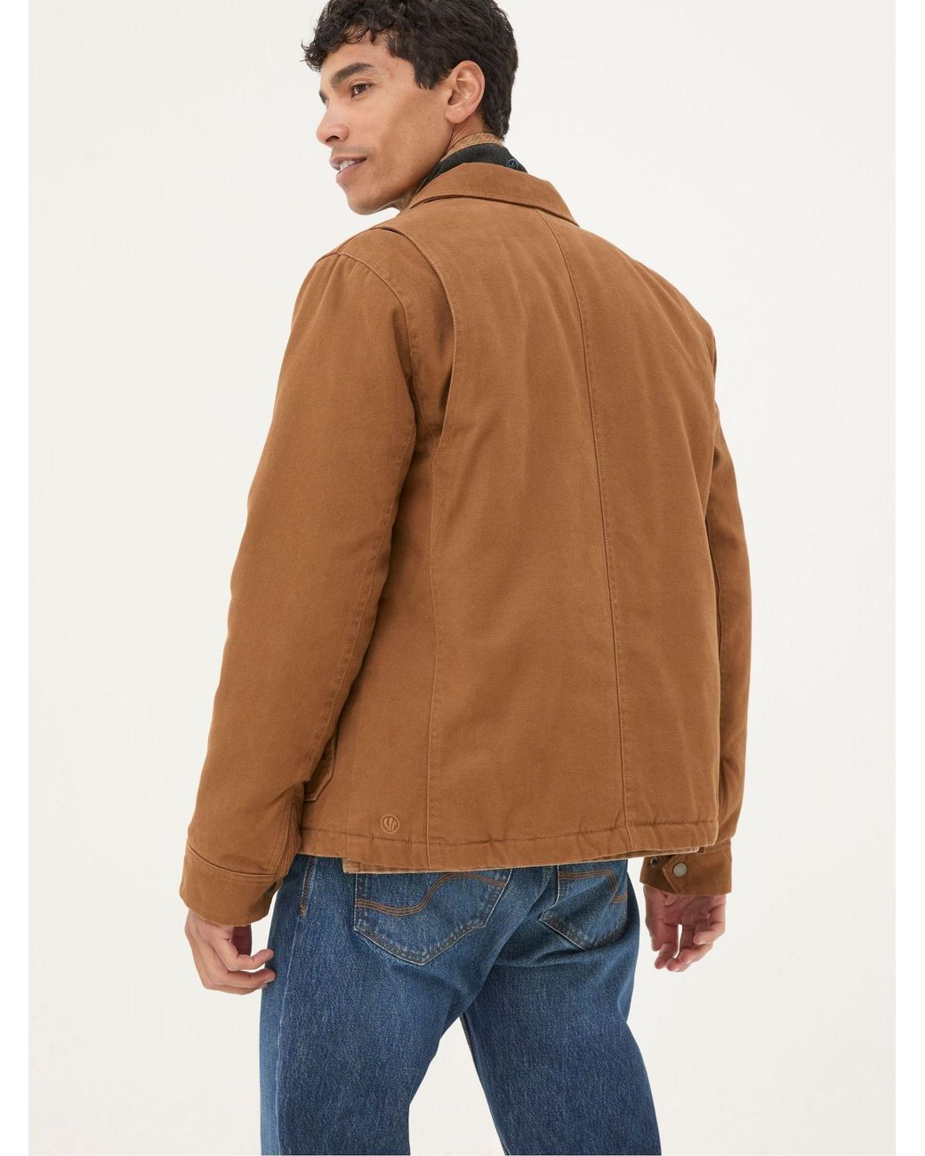 FatFace Blue Brandon Canvas Jacket for men