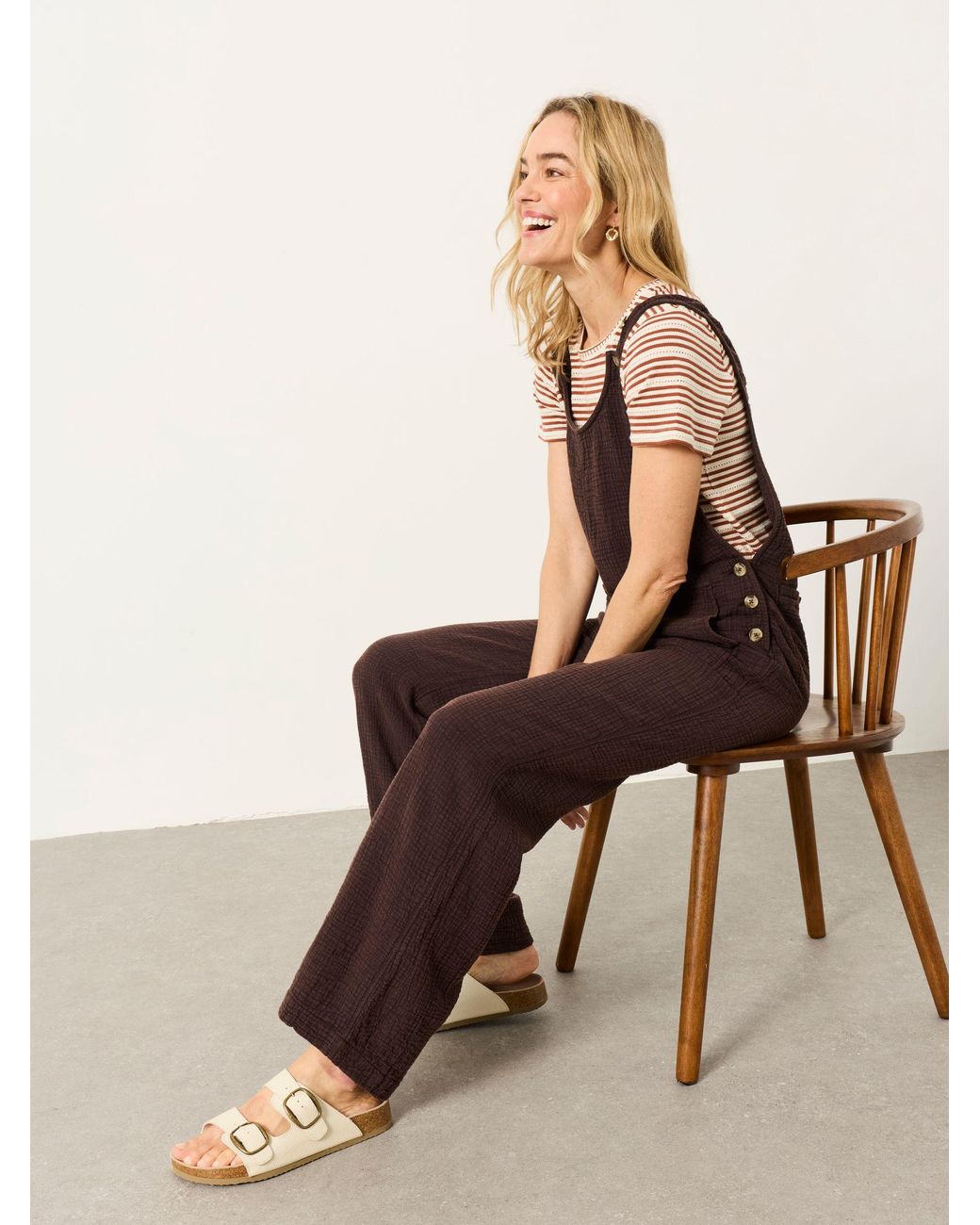 FatFace Natural Raffles Jumpsuit
