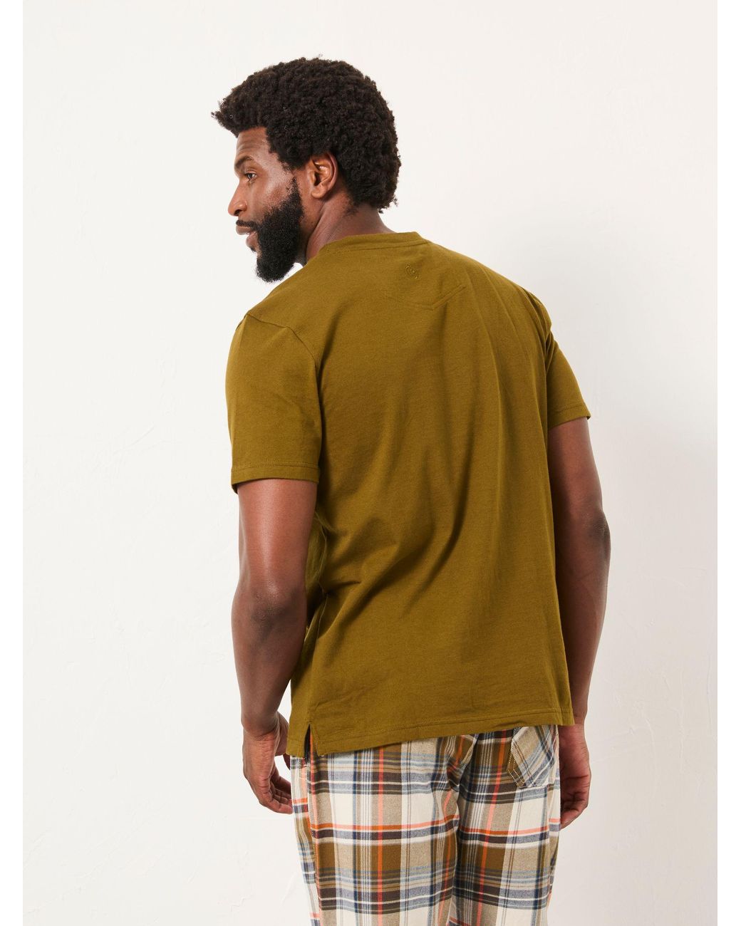 FatFace Natural Beale Check Pyjama Set for men