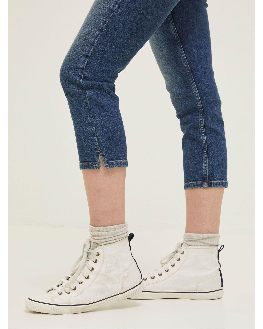 FatFace Blue Sway Capri Jeans